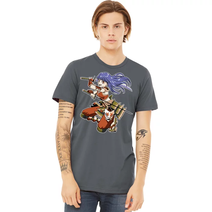 Samurai Anime Warrior Premium T-Shirt