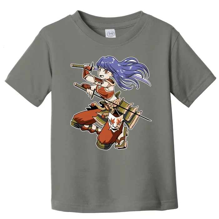 Samurai Anime Warrior Toddler T-Shirt