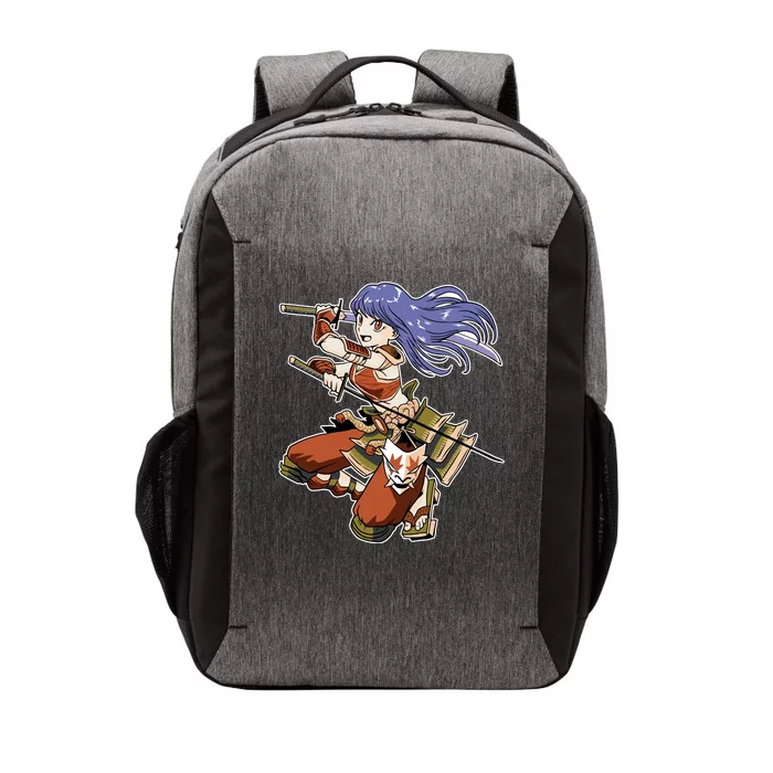 Samurai Anime Warrior Vector Backpack