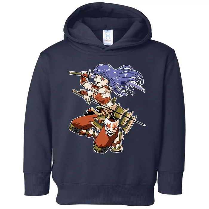 Samurai Anime Warrior Toddler Hoodie