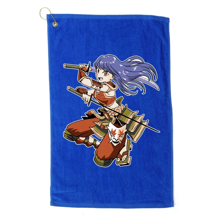 Samurai Anime Warrior Platinum Collection Golf Towel