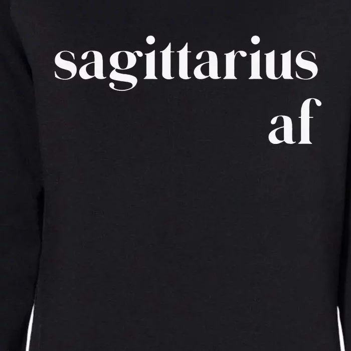 Sagittarius AF Wo Zodiac Birthday Womens California Wash Sweatshirt