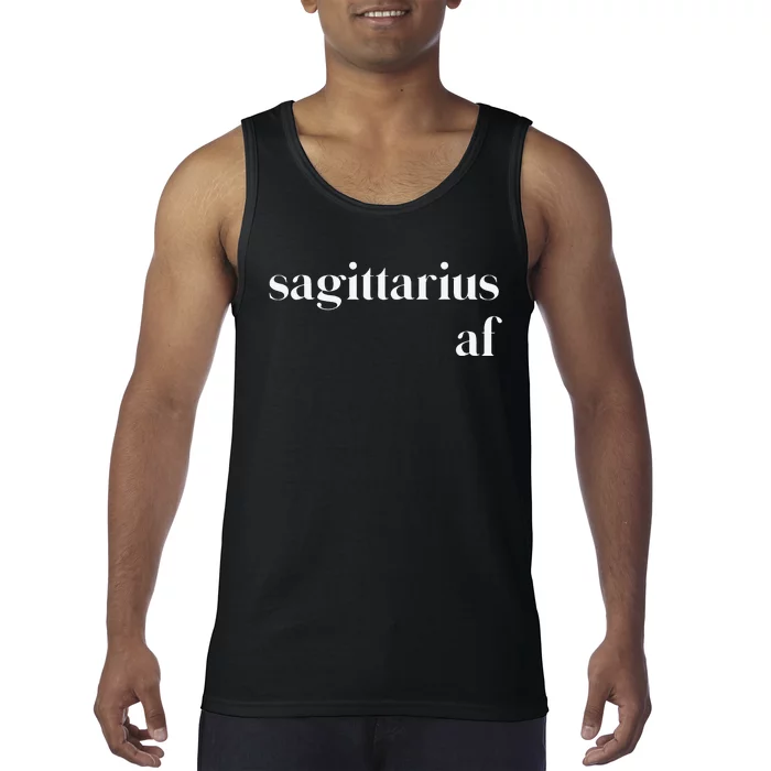 Sagittarius AF Wo Zodiac Birthday Tank Top