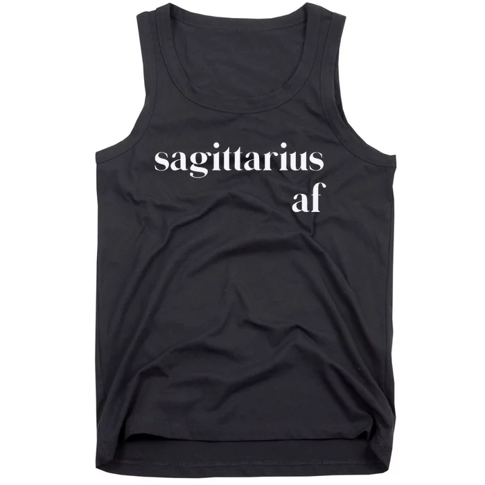 Sagittarius AF Wo Zodiac Birthday Tank Top