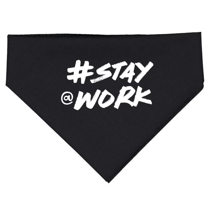 Stay At Work #Stayatwork Funny Elon Twitter USA-Made Doggie Bandana