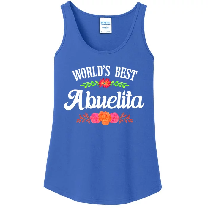 Spanish Abuelita Worlds Best Grandma Gift Ladies Essential Tank