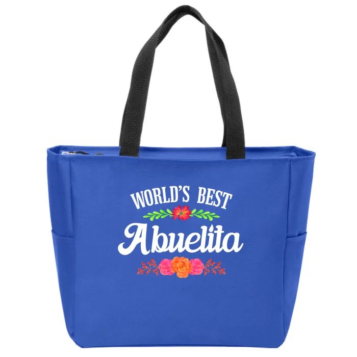 Spanish Abuelita Worlds Best Grandma Gift Zip Tote Bag