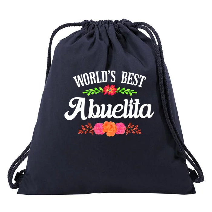 Spanish Abuelita Worlds Best Grandma Gift Drawstring Bag