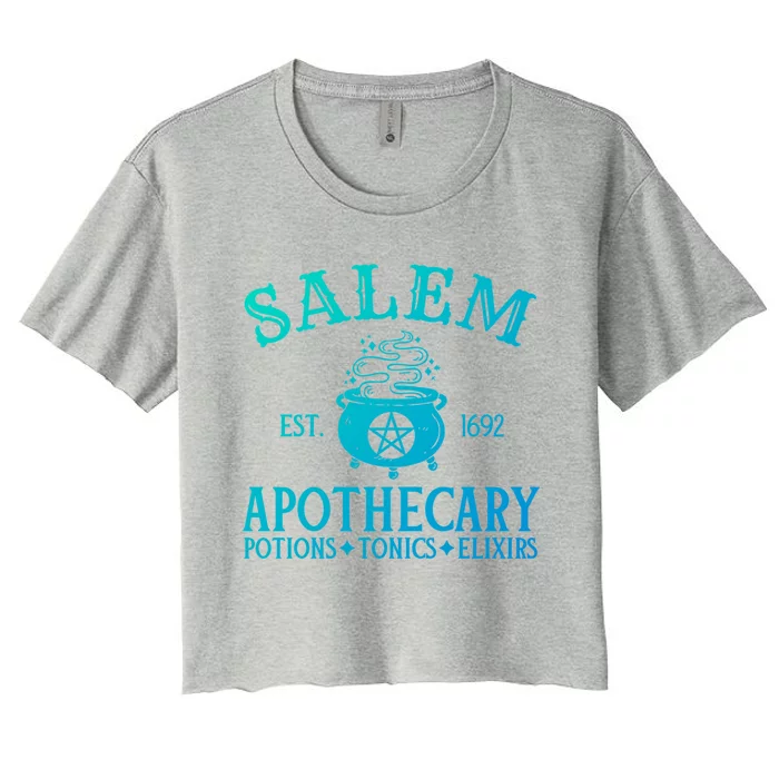 Salem Apothecary Witch Halloween Lazy Costume Gift Women's Crop Top Tee