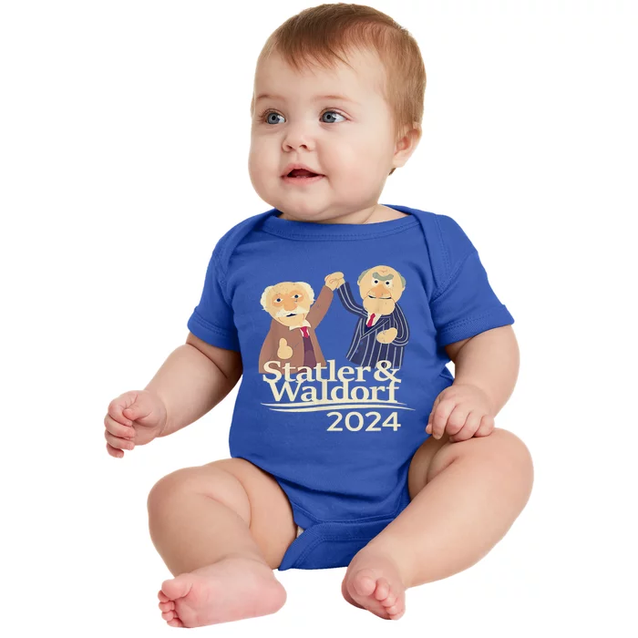 Statler And Waldorf Vintage Retro 2024 Design Baby Bodysuit