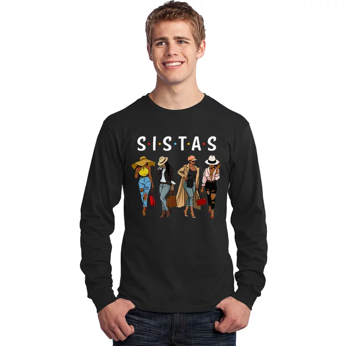 Sistas Afro Women Together Women  Women Birthday Long Sleeve Shirt