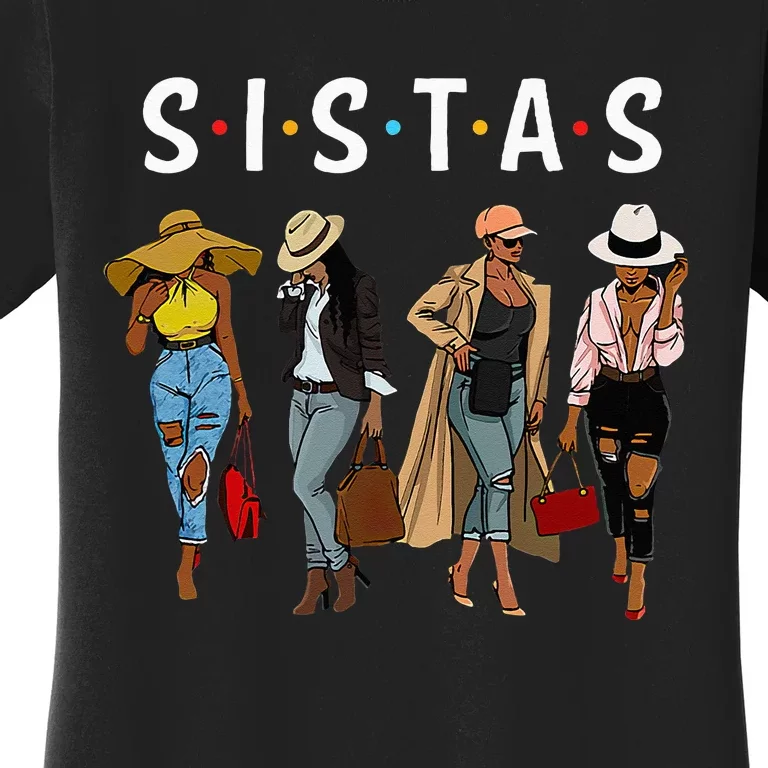 Sistas Afro Women Together Women  Women Birthday Women's T-Shirt