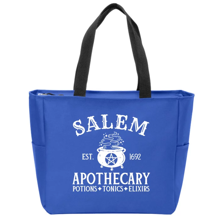 Salem Apothecary Witch Halloween Lazy Costume Cool Gift Zip Tote Bag