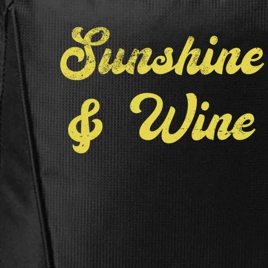 Sunshine And Wine City Backpack