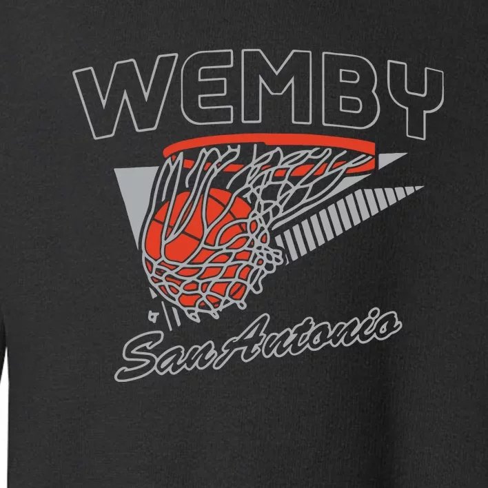 San Antonio Wemby Hoops Toddler Sweatshirt