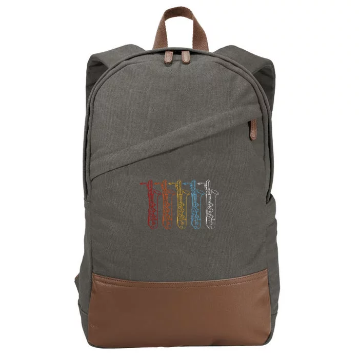 Saxophone Colors Cotton Canvas Backpack