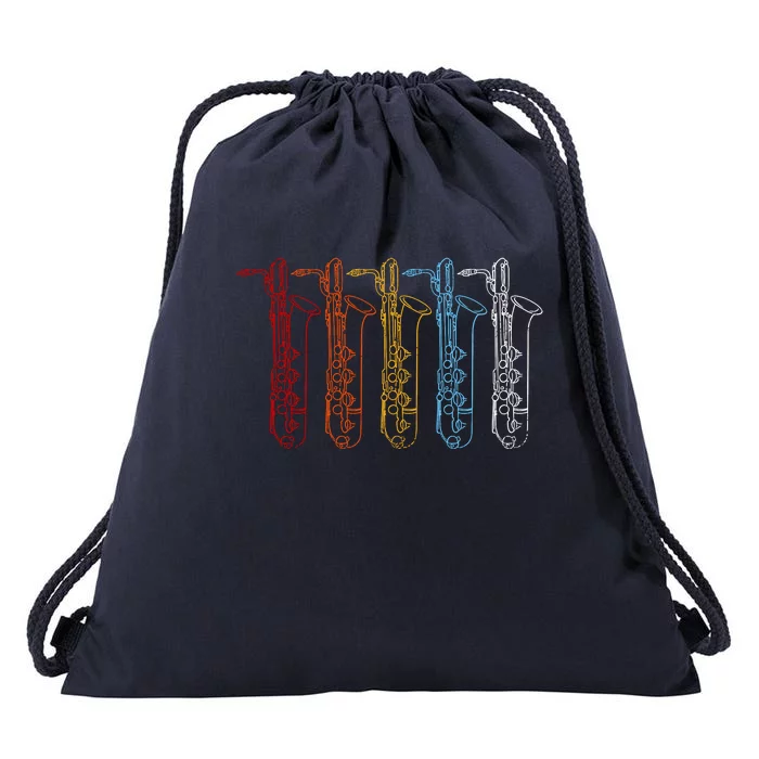 Saxophone Colors Drawstring Bag