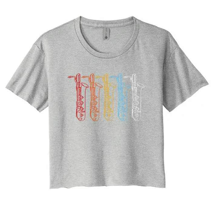 Saxophone Colors Women's Crop Top Tee