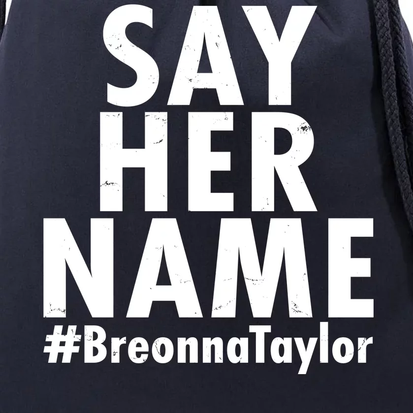 Say Her Name #Breonna Taylor BLM Drawstring Bag