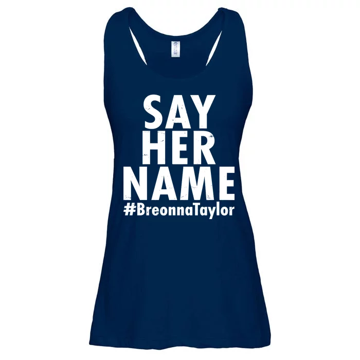 Say Her Name #Breonna Taylor BLM Ladies Essential Flowy Tank