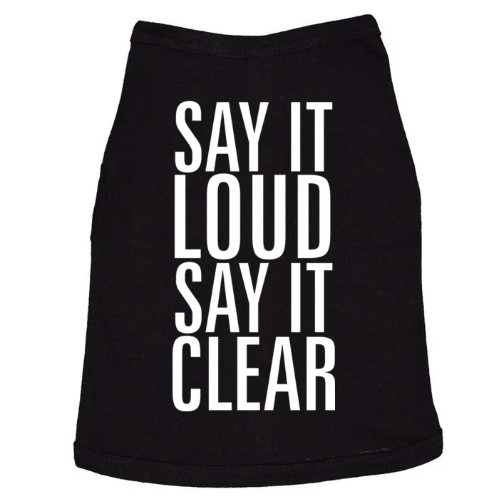 Say It Loud - Say It Clear - Resist Doggie Tank