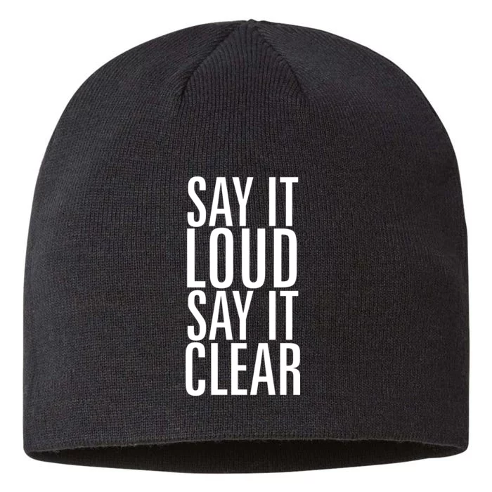 Say It Loud - Say It Clear - Resist 8 1/2in Sustainable Knit Beanie