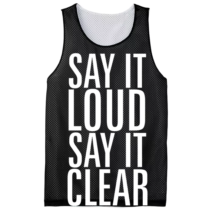 Say It Loud - Say It Clear - Resist Mesh Reversible Basketball Jersey Tank