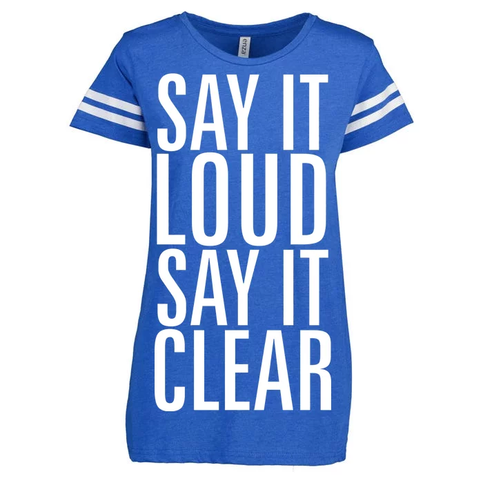 Say It Loud - Say It Clear - Resist Enza Ladies Jersey Football T-Shirt