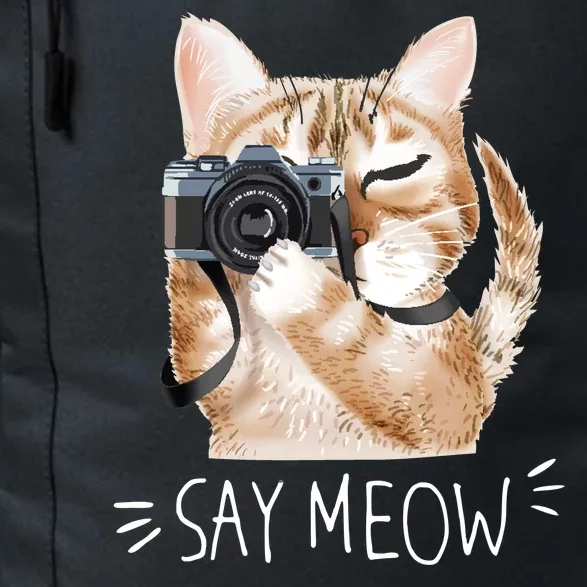 Say Meow Cute Cat Picture Daily Commute Backpack