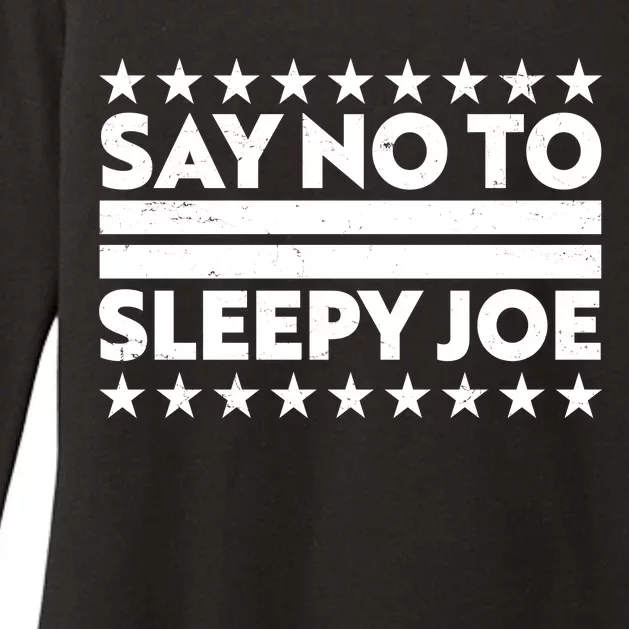 Say No To Sleepy Joe Pro-Trump Womens CVC Long Sleeve Shirt