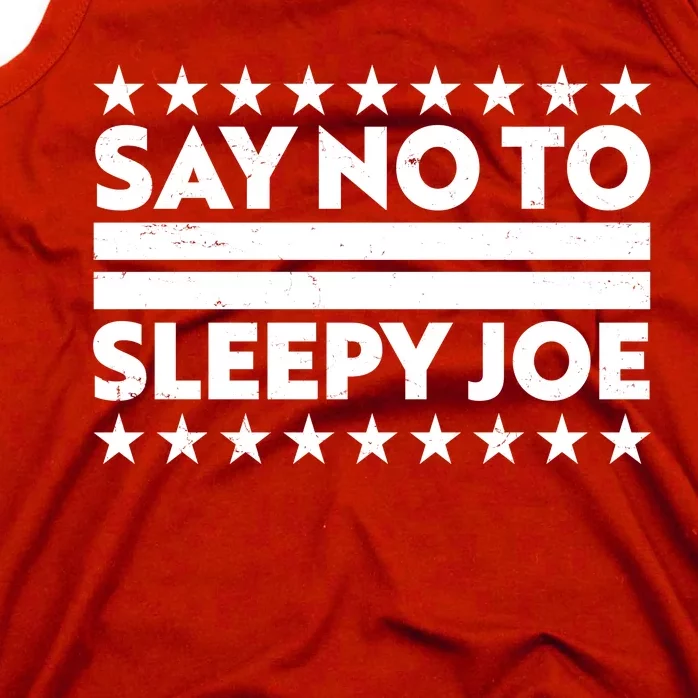 Say No To Sleepy Joe Pro-Trump Tank Top