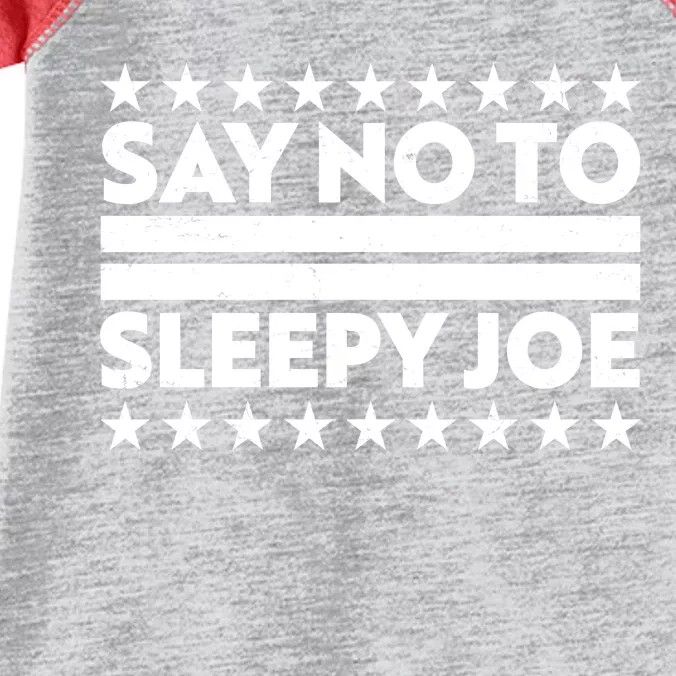 Say No To Sleepy Joe Pro-Trump Infant Baby Jersey Bodysuit