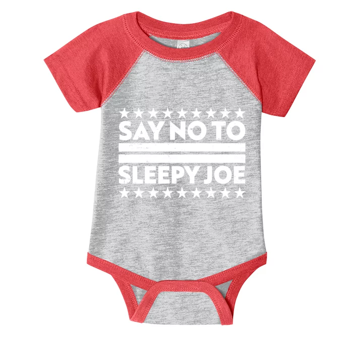 Say No To Sleepy Joe Pro-Trump Infant Baby Jersey Bodysuit