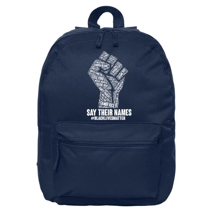 Say Their Names #BLACKLIVESMATTER 16 in Basic Backpack