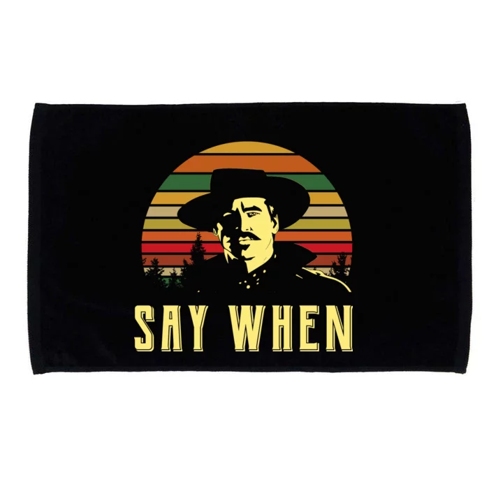 Say When Vintage Microfiber Hand Towel