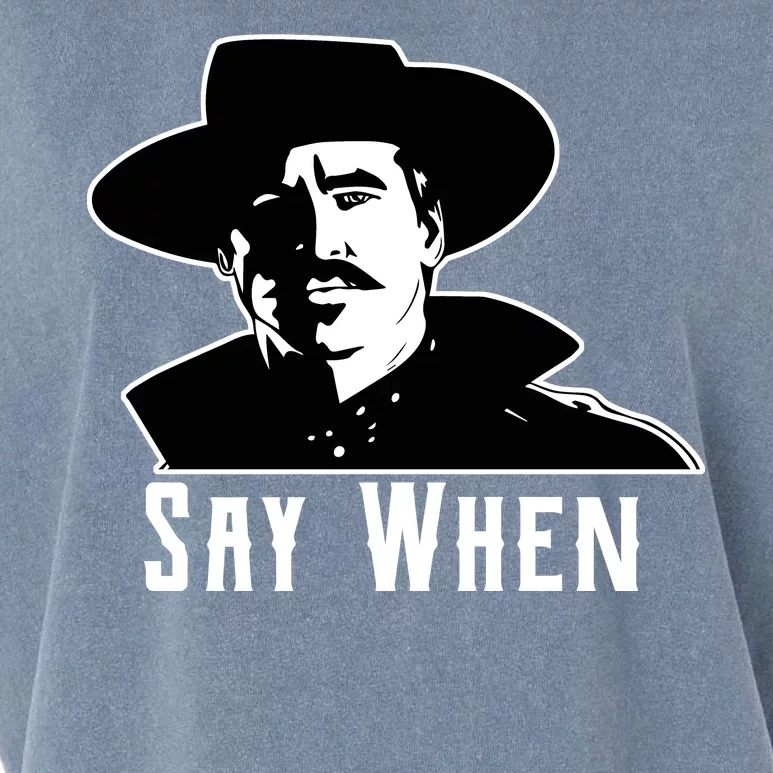 Say When Classic Movie Quote Garment-Dyed Women's Muscle Tee