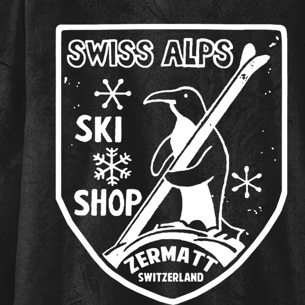 Swiss Alps Zermatt Hooded Wearable Blanket