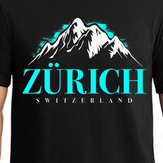 Swiss Alps Zurich Switzerland Pajama Set