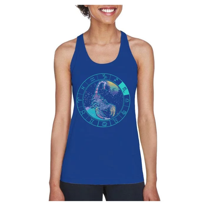 Scorpio Astrology Zodiac Horoscope Sign Gift Women's Racerback Tank