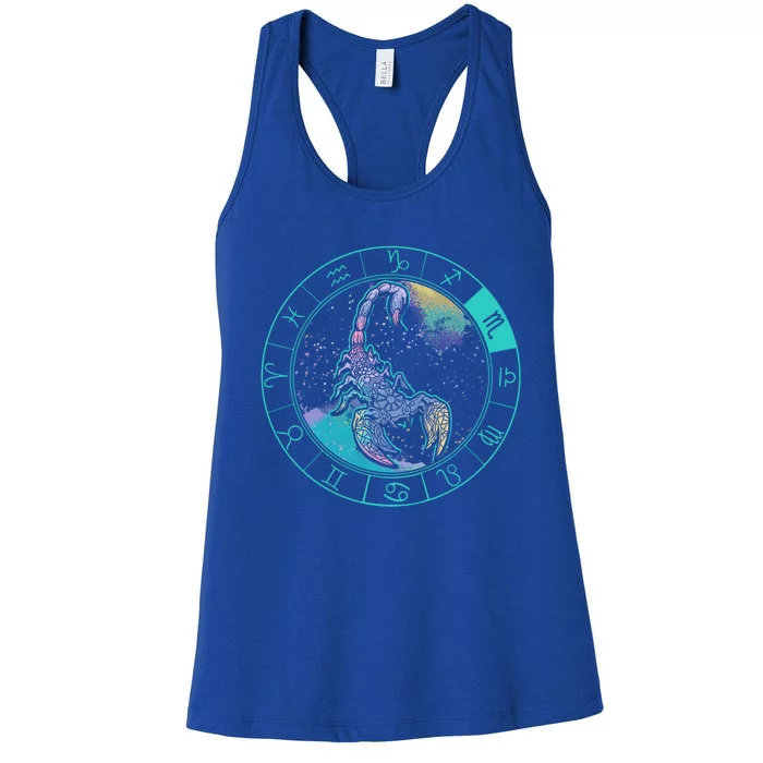 Scorpio Astrology Zodiac Horoscope Sign Gift Women's Racerback Tank