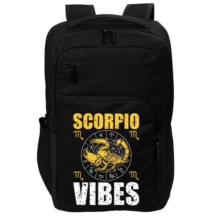 Scorpio Astrology Zodiac Sign Scorpion Horoscope Scorpio Cool Gift Impact Tech Backpack