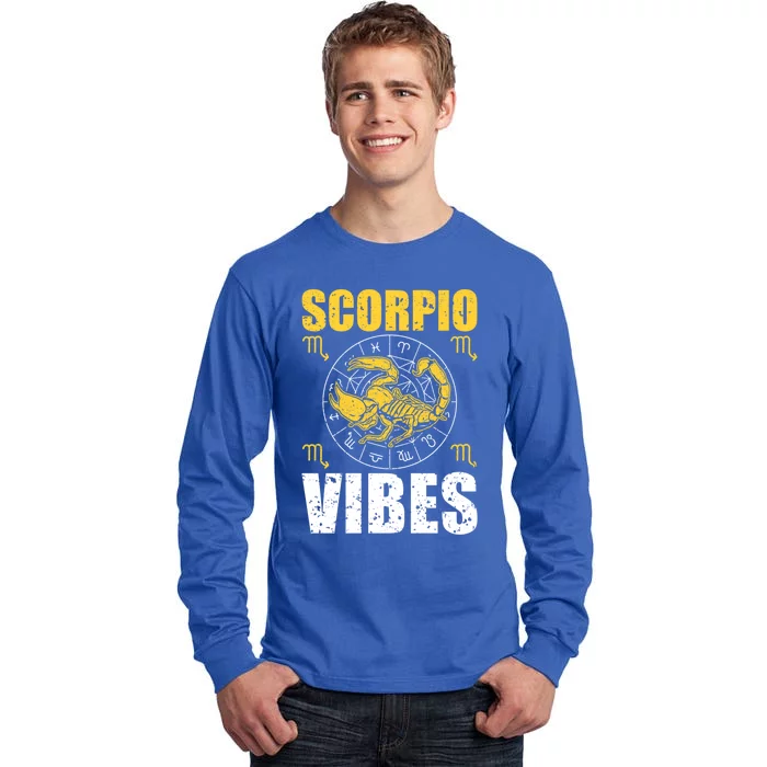 Scorpio Astrology Zodiac Sign Scorpion Horoscope Scorpio Cool Gift Tall Long Sleeve T-Shirt