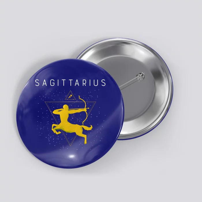 Sagittarius Astrology Zodiac Sign Gift Button