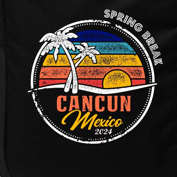 Spring Break 2024 Cancun Retro Sunset Impact Tech Backpack