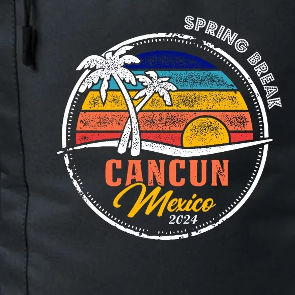 Spring Break 2024 Cancun Retro Sunset Daily Commute Backpack