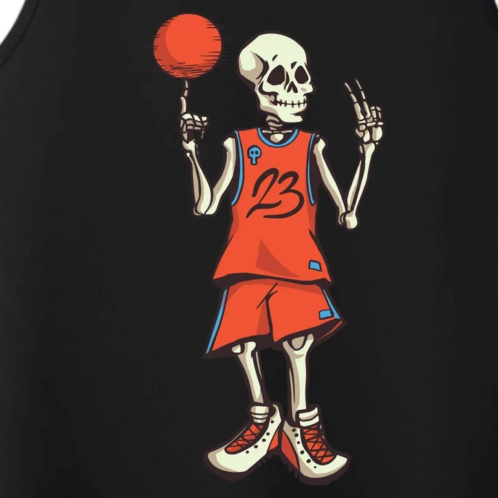 Skeleton Basketball Performance Tank