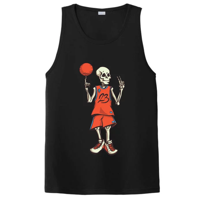 Skeleton Basketball Performance Tank