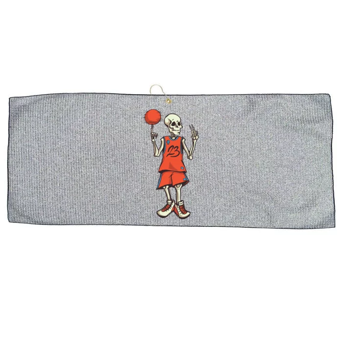 Skeleton Basketball Large Microfiber Waffle Golf Towel