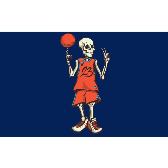 Skeleton Basketball Bumper Sticker