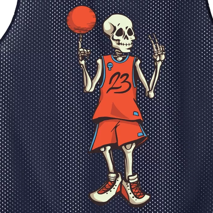 Skeleton Basketball Mesh Reversible Basketball Jersey Tank